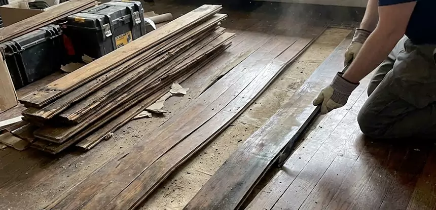 Wood Veneer Water Damage Repair Clarkston