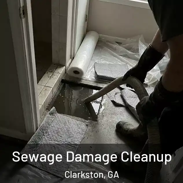  Sewage Damage Cleanup Clarkston, GA